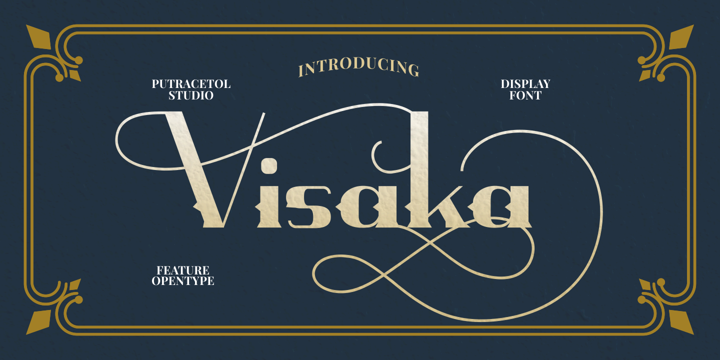 Visaka Regular Font preview